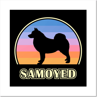 Samoyed Vintage Sunset Dog Posters and Art